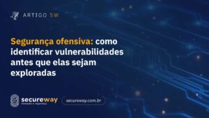 Especialistas em segurança ofensiva identificando vulnerabilidades em ambiente corporativo